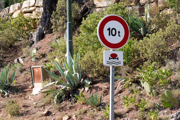 Qué significa la señal de tránsito con 10t?