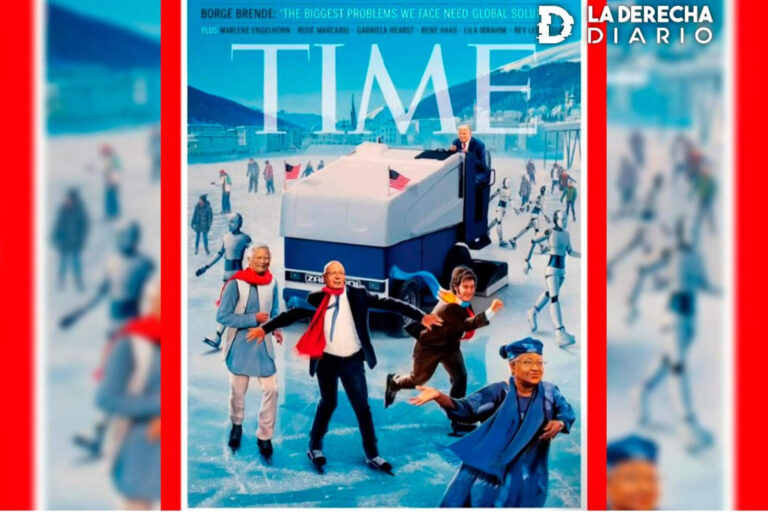 El presidente Javier Milei salió en la tapa de la revista Time junto a Donald Trump