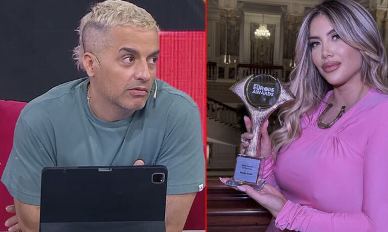 La gastada de Ángel de Brito al premio que le dieron a Wanda Nara en Turquía