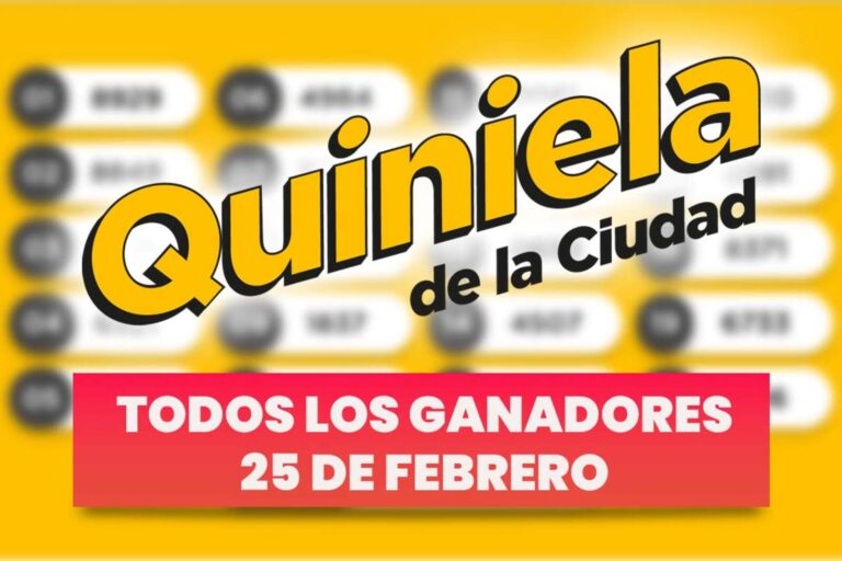 Quiniela Nacional: todos los ganadores de ayer, martes 25 de febrero