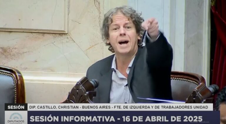 Christian Castillo: «Toda la Cámara de Diputados debería repudiar la represion al diputado Vilca»