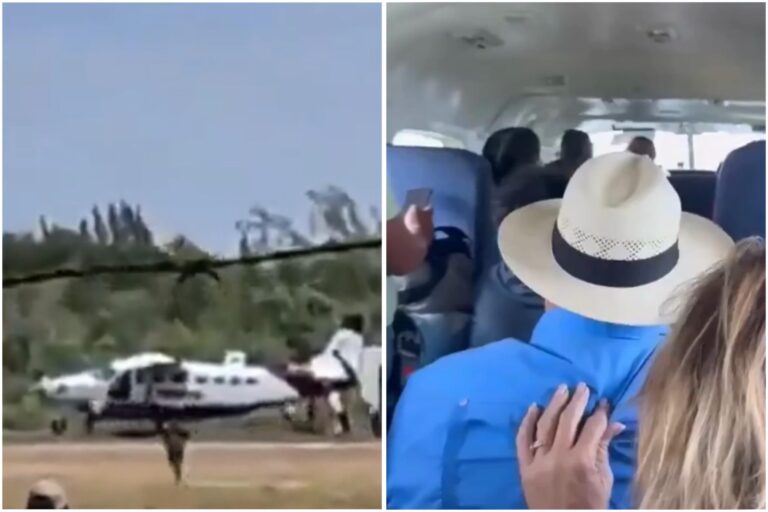 Un hombre mantuvo de rehenes a los pasajeros de una avioneta por dos horas hasta que uno de ellos lo mató de un balazo