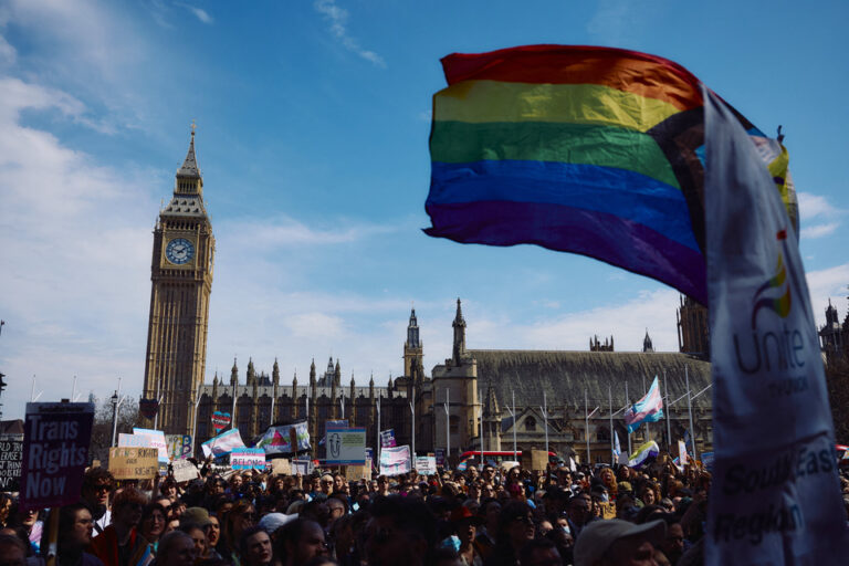 Londres se manifestó por los derechos de las personas trans