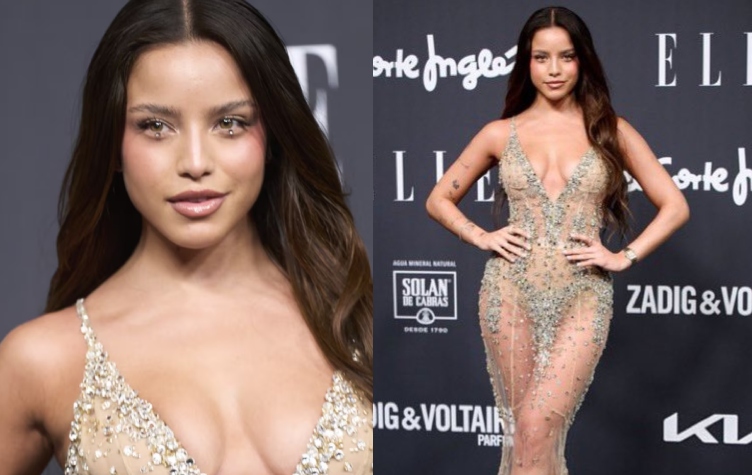 Da o no da? El impactante vestido al desnudo que Emilia Mernes lució en una gala en España