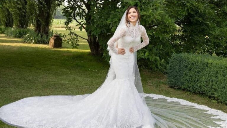 La esposa de Jeff Bezos posó con su vestido y contó detalles de la lujosa vestimenta