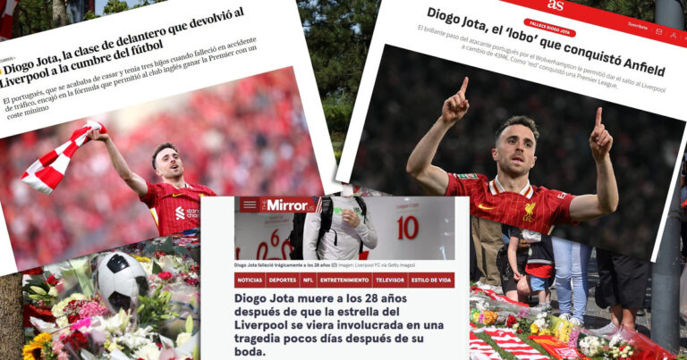 Conmoción en Europa: así reflejaron los medios europeos a la muerte de Diogo Jota