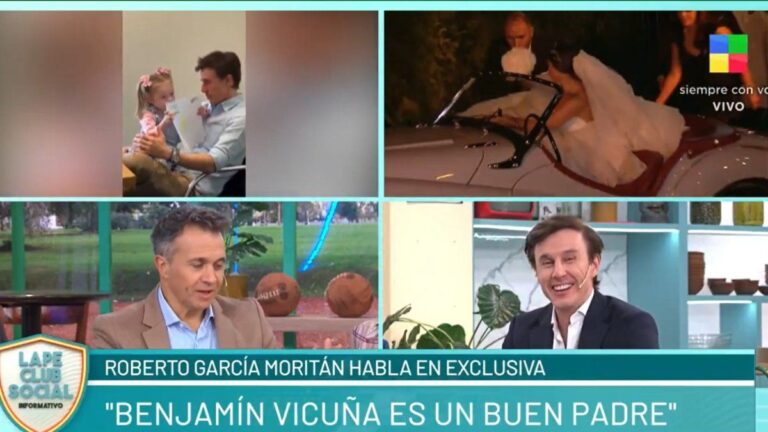 La reacción de Roberto García Moritán al enterarse en vivo que Pampita se separó