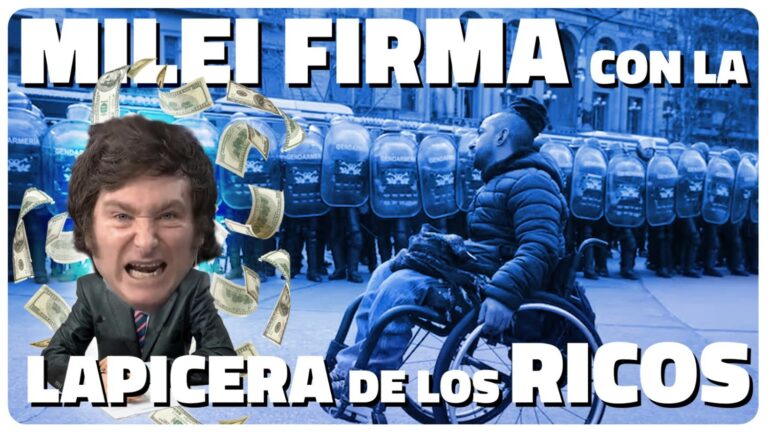 Vetos, palos y decretos: Milei firma con la lapicera de los ricos